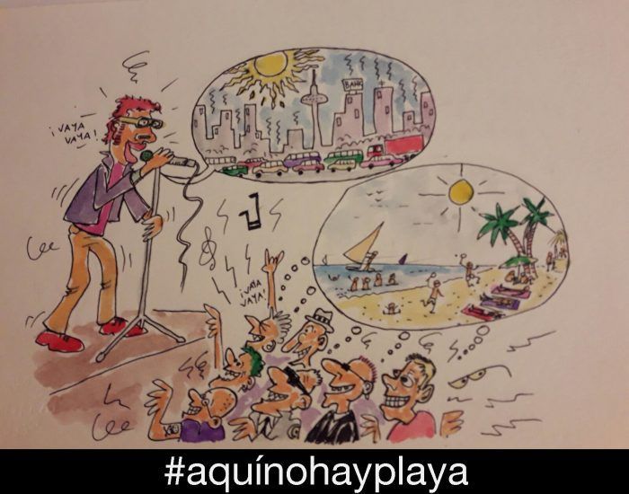12 Versiones del Aquí no hay playa en italiano, gallego, alemán. Duetos.